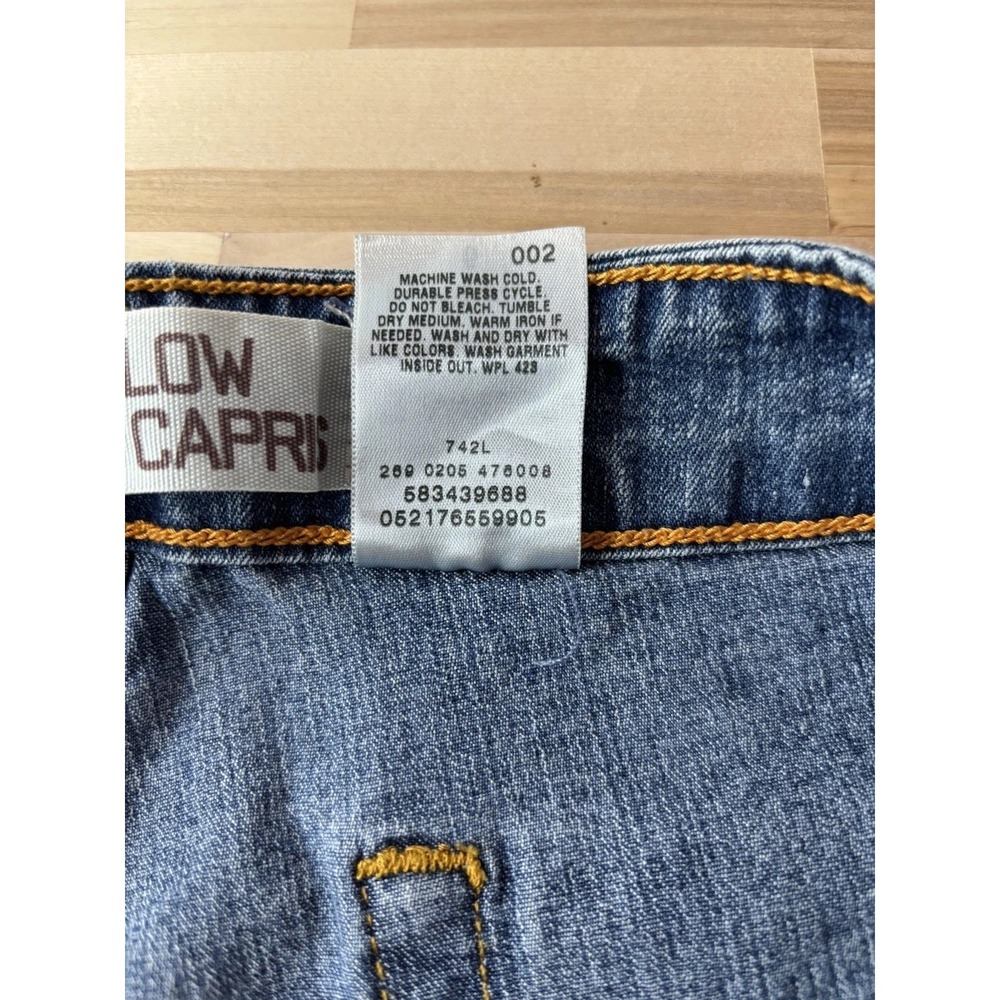 Levi's Nouveau Low Capri Stretch Blue Denim Jeans Women's Size 6 - Picture 6 of 14